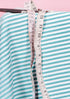 Mulmul Cotton In Striped Block Print